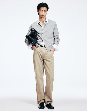 Lot.872 Straight Pigment Dyed Denim Pants (Washed Beige)