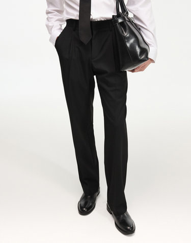 Essential Semi-Wide Pants (Black)