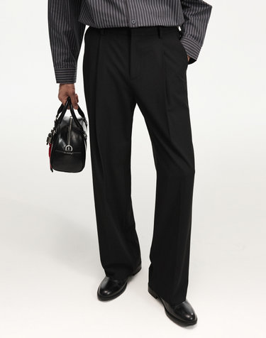 Essential Wide Side Adjuster Pants (Black)