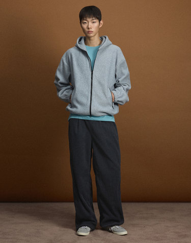 [UNI] Koenji Fleece Wide-Leg Pants (D.Grey)