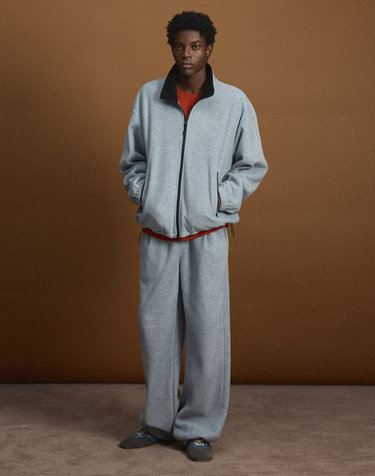 [UNI] Koenji Fleece Wide-Leg Pants (L.Grey)
