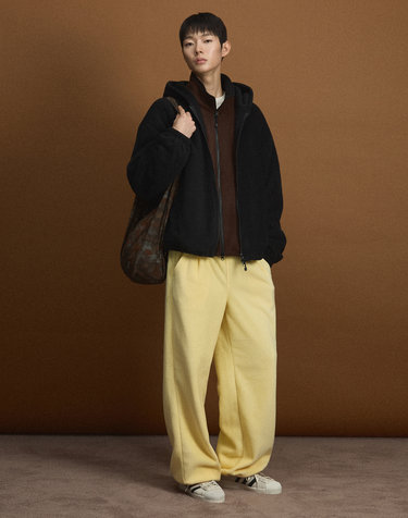 [UNI] Koenji Fleece Wide-Leg Pants (Butter)