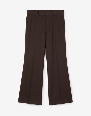 Essential Flare Fit Pants (Brown)
