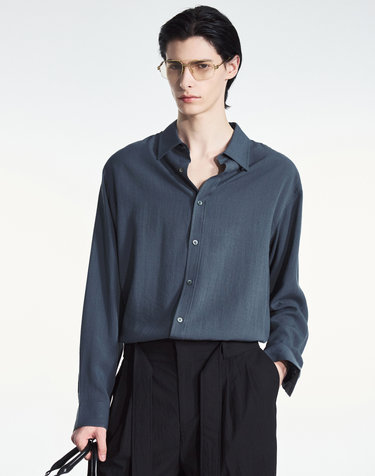 Comfort Linen Shirt (Dark Grey)