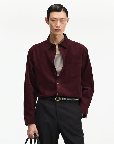 Comfort Corduroy Shirt (Burgundy)