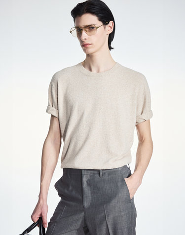 Terry Crewneck Knit (Melange Beige)