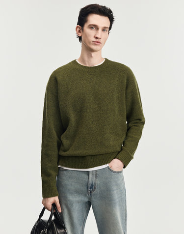 Soft Shaggy Dog Knit (Green)