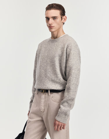 Soft Shaggy Dog Knit (Grey)