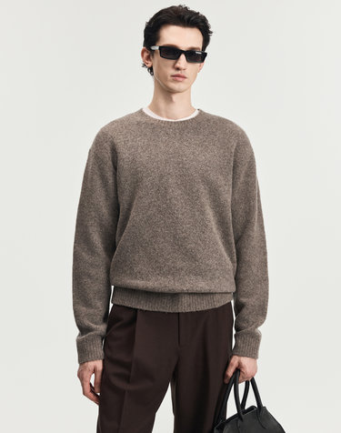 Soft Shaggy Dog Knit (Brown)