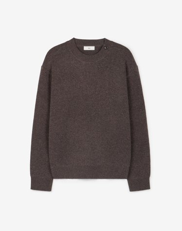 Button-Detail Knit (Brown)