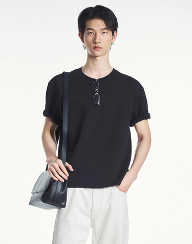 Essential Cropped Tee (Black)