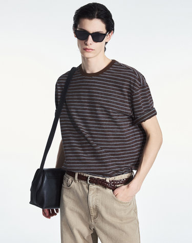 Vintage Striped Tee (Brown)
