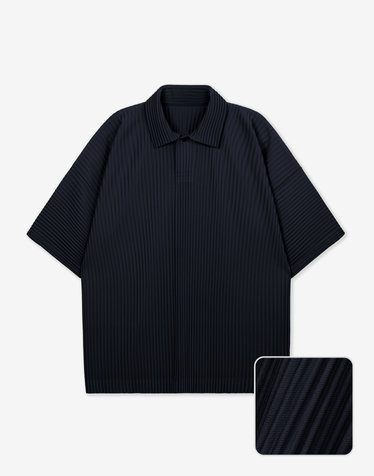 [NEW COLOR] Yoyogi Pleats Polo (Navy)