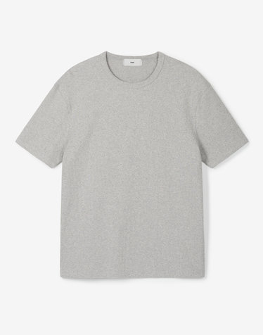 Ribbed Slim Tee (Melange Grey)