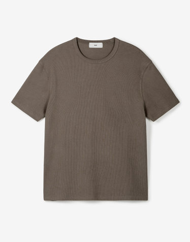 Ribbed Slim Tee (Beige)