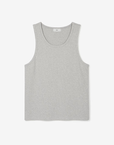 Ribbed Slim Sleeveless (Melange Grey)