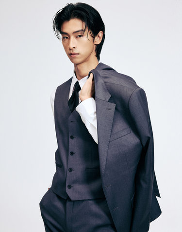 Classic Wool Suit Vest (Charcoal Grey)