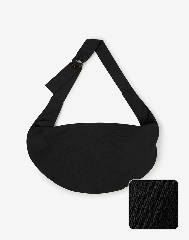 키노시타 바이 티엔지티 Kinoshita Seersucker Tabito Bag (Black) 블랙 착용컷