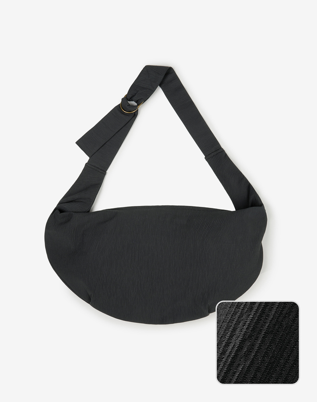 키노시타 바이 티엔지티 Kinoshita Seersucker Tabito Bag (Grey) 그레이 착용컷