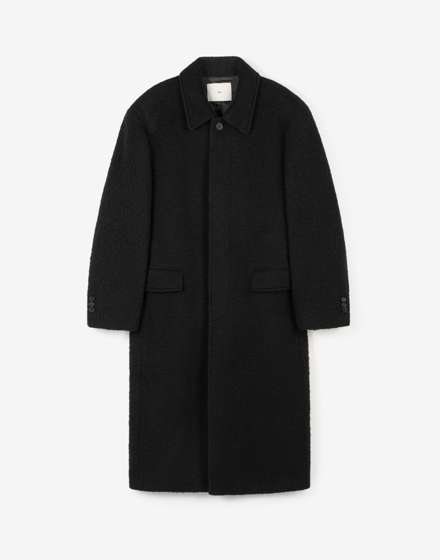 티엔지티 Oversized Alpaca Mac Coat (Black) 블랙 상세