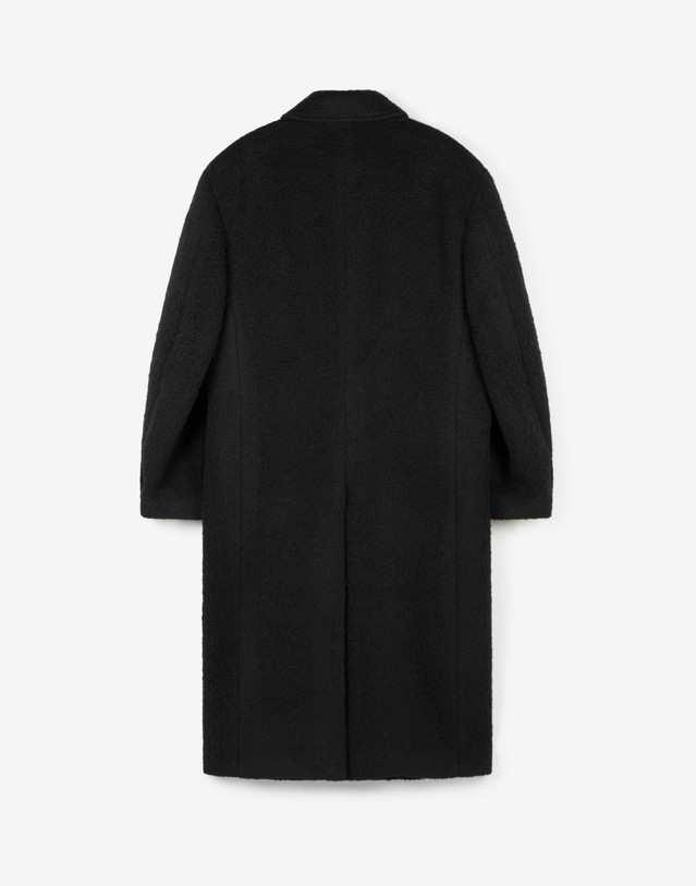 티엔지티 Oversized Alpaca Mac Coat (Black) 블랙 상세
