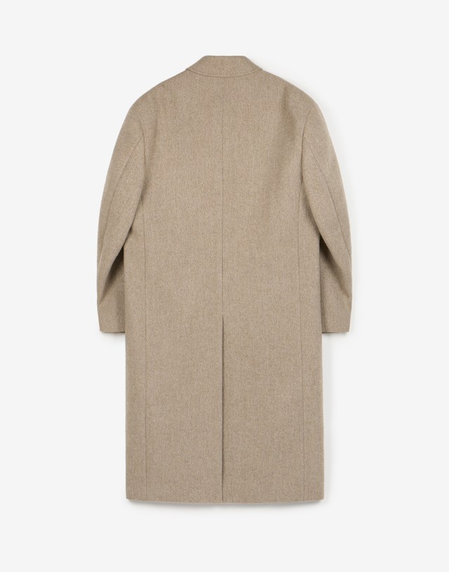 티엔지티 Herringbone Tailored Double-Breasted Coat (Greyish Beige) 베이지 상세