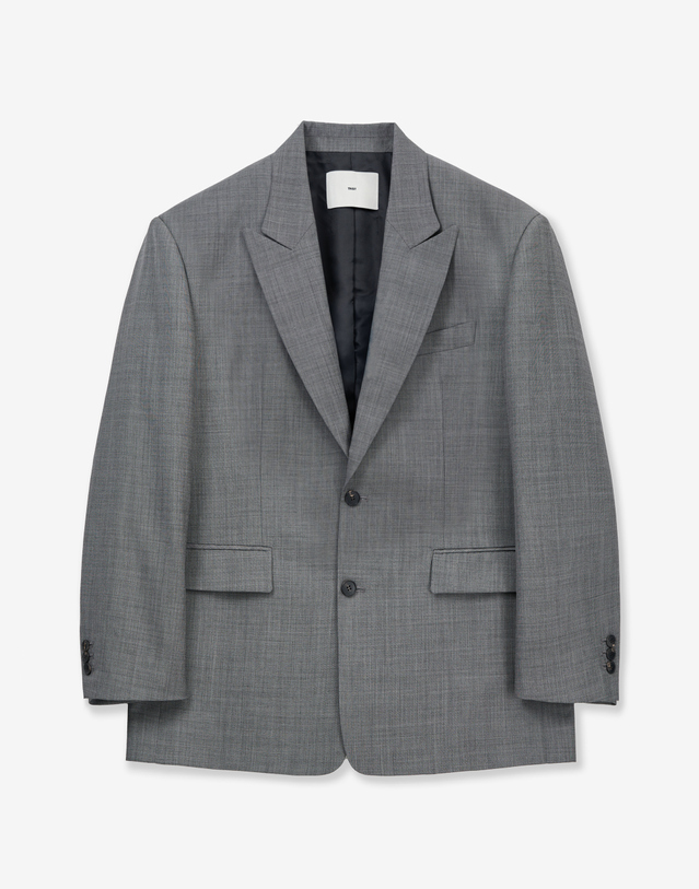 티엔지티 Tollegno Structured Wool Jacket (Mid Grey) 그레이 착용컷