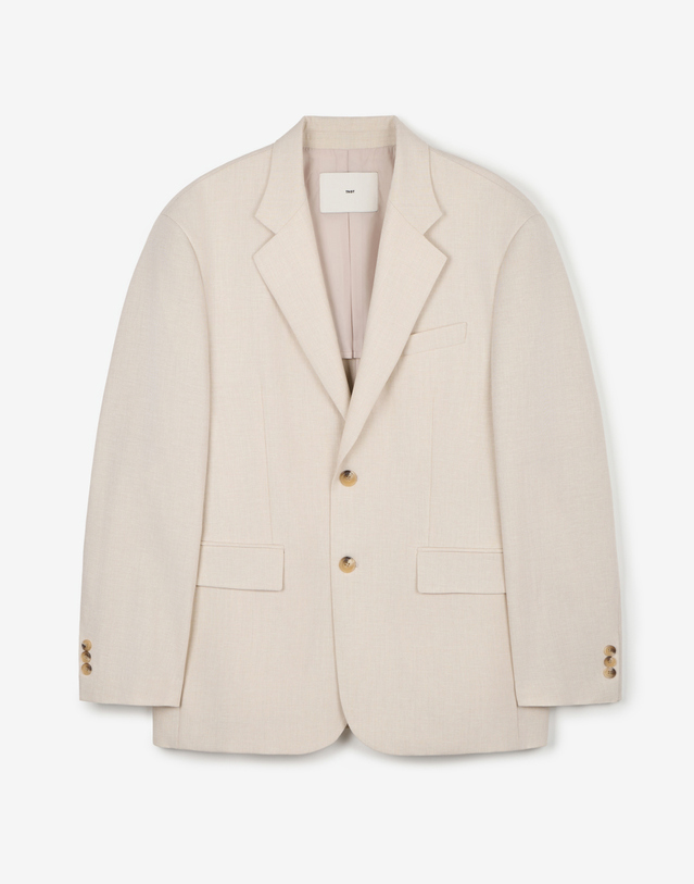 티엔지티 Comfort Linen Jacket (Cream) 크림 착용컷