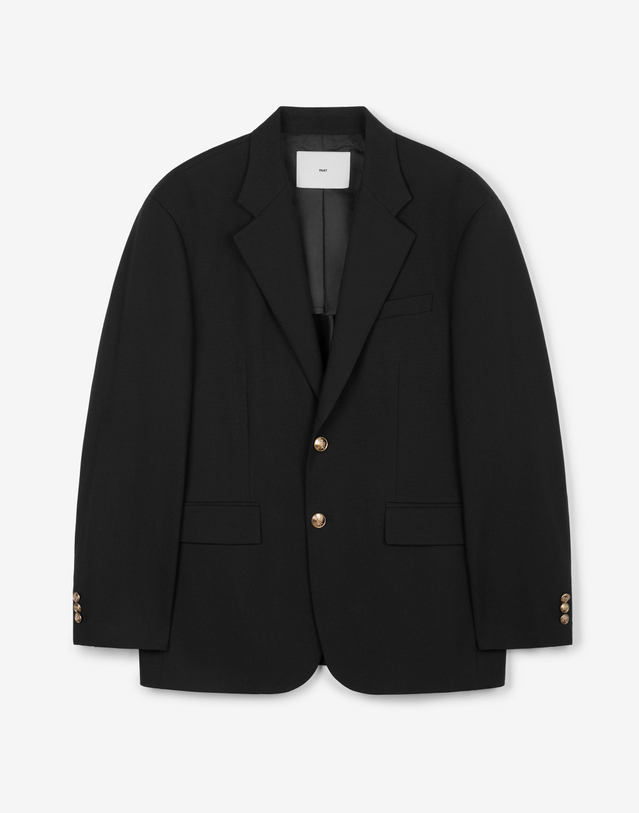 티엔지티 Comfort Linen Gold-Button Jacket (Dark Navy) 네이비 착용컷