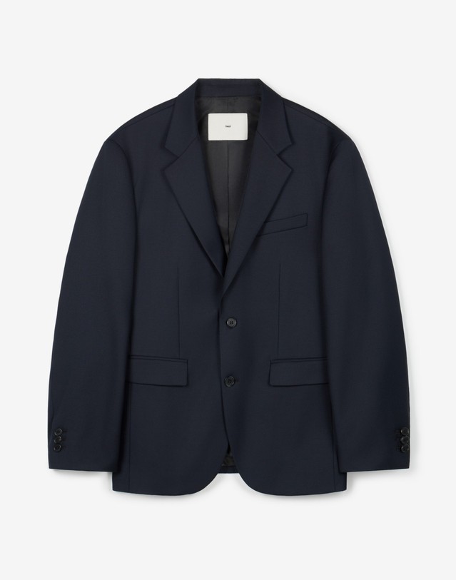 티엔지티 Wool-Blend Comfort Jacket (Dark Navy) 네이비 착용컷