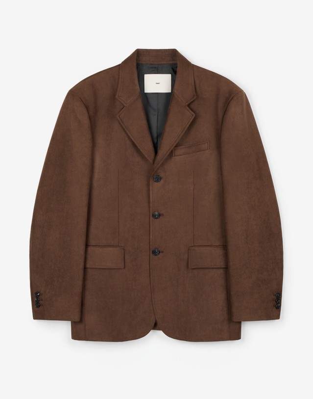 티엔지티 Faux Suede Jacket (Brown) 브라운 착용컷