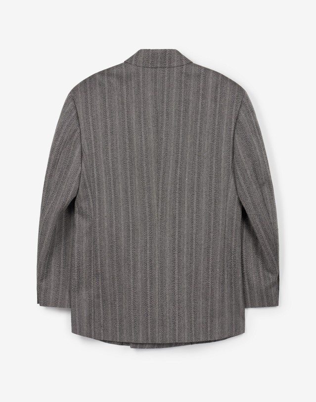 티엔지티 Herringbone Double-Breasted Wool Jacket (Grey) 그레이 착용컷