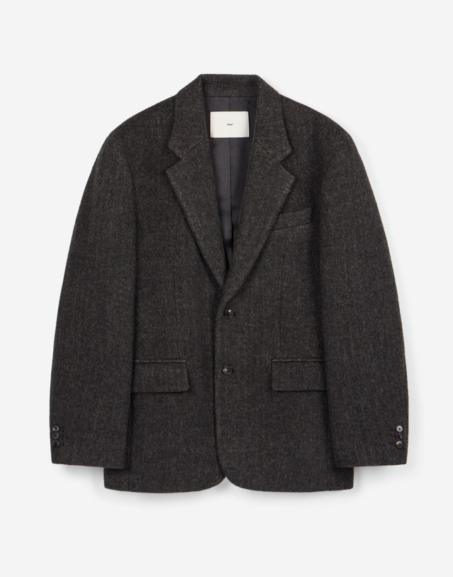 티엔지티 Hairy Wool Herringbone Jacket (Brown) 브라운 상세