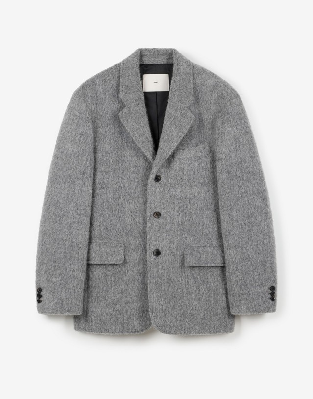 티엔지티 Alpaca-Blend Jacket (Grey) 그레이 상세