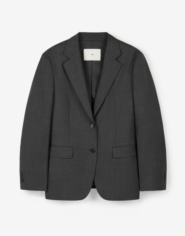티엔지티 [W] Wool Blend Comfort Jacket (Charcoal) 그레이 상세