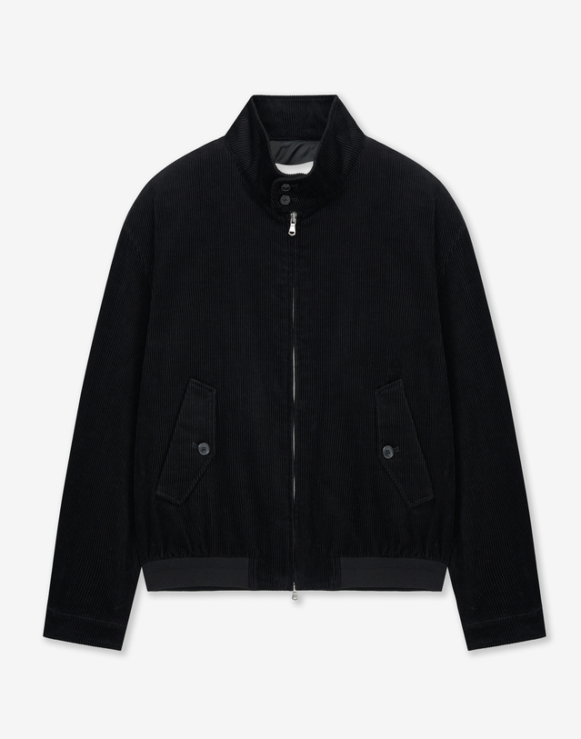 티엔지티 Corduroy Harrington Jumper (Black) 블랙 상세