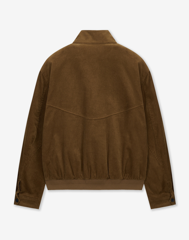 티엔지티 Corduroy Harrington Jumper (Khaki Brown) 브라운 착용컷