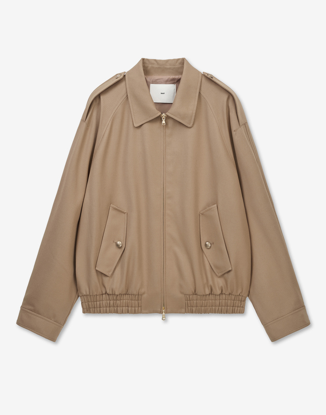 티엔지티 Wool Blouson Short Jumper (Beige) 베이지 착용컷