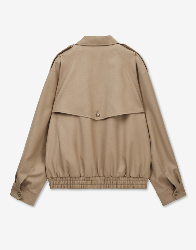 티엔지티 Wool Blouson Short Jumper (Beige) 베이지 착용컷