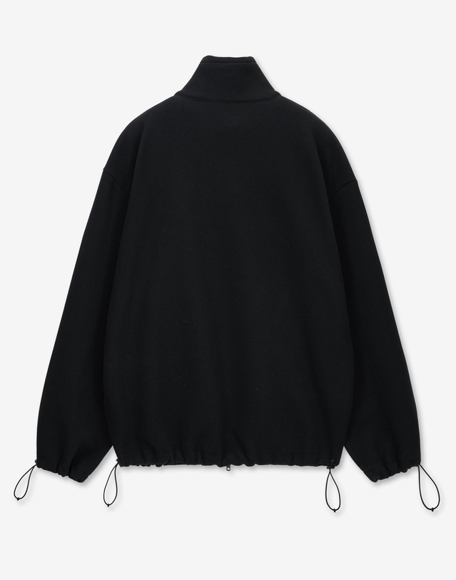 티엔지티 Oversized Fleece Jumper (Black) 블랙 착용컷