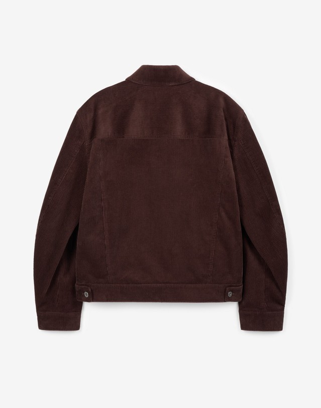 티엔지티 Corduroy Trucker Jacket (Dark Brown) 브라운 착용컷
