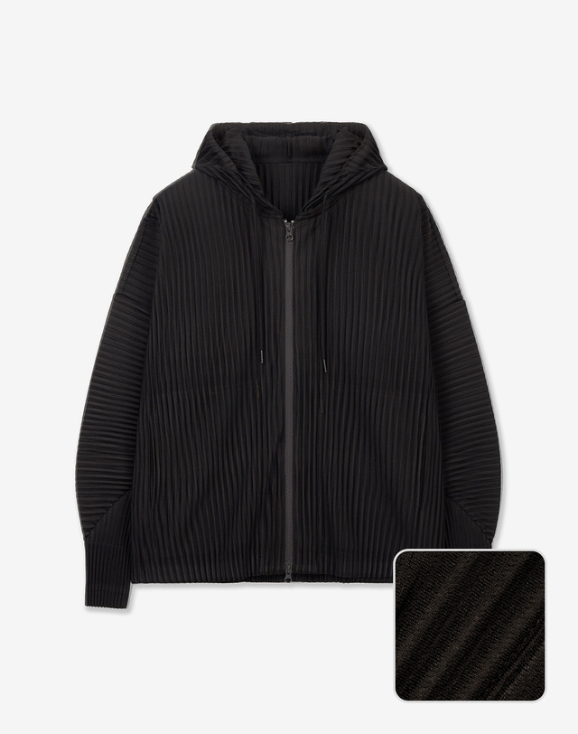 요요기 플리츠 바이 티엔지티 Yoyogi Pleats Hooded Zip-Up (Brown) 브라운 상세