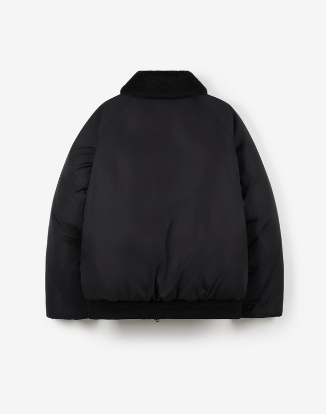 티엔지티 European Goose Down Shearling-Collar Jacket (Black) 블랙 상세