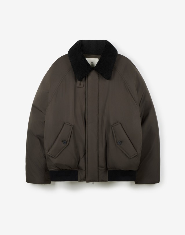 티엔지티 European Goose Down Shearling-Collar Jacket (Brown) 브라운 상세