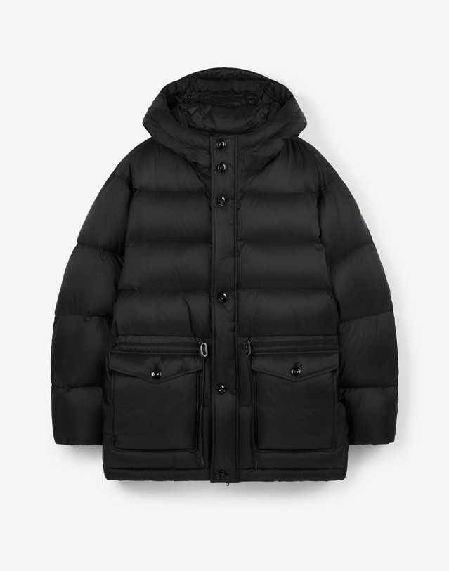티엔지티 European Goose Down Mid-Length Parka (Black) 블랙 상세