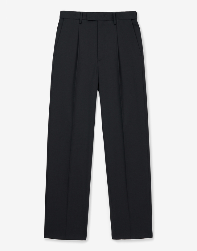 티엔지티 High Wool Blend Comfort Pants (Black) 블랙 착용컷