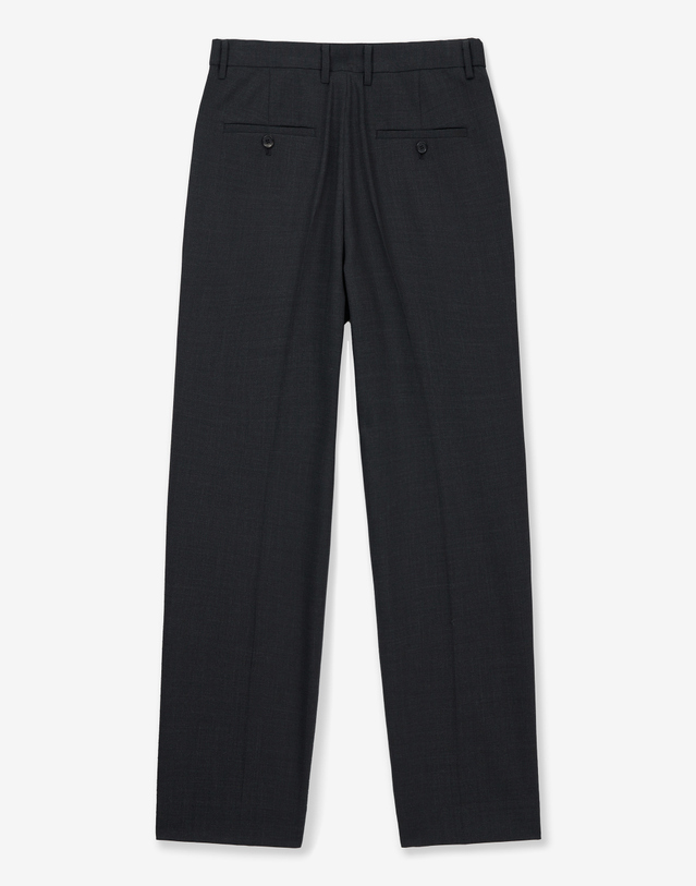티엔지티 High Wool Blend Comfort Pants (Charcoal) 차콜 그레이 착용컷
