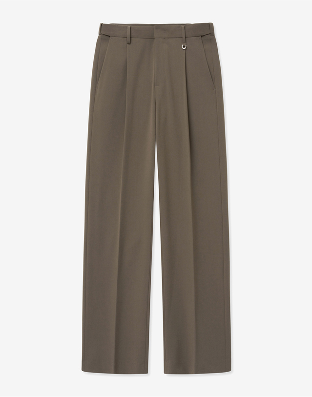 티엔지티 Essential Semi-Wide Pants (Dusty Beige) 진한 베이지 착용컷