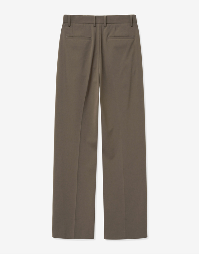 티엔지티 Essential Semi-Wide Pants (Dusty Beige) 진한 베이지 착용컷