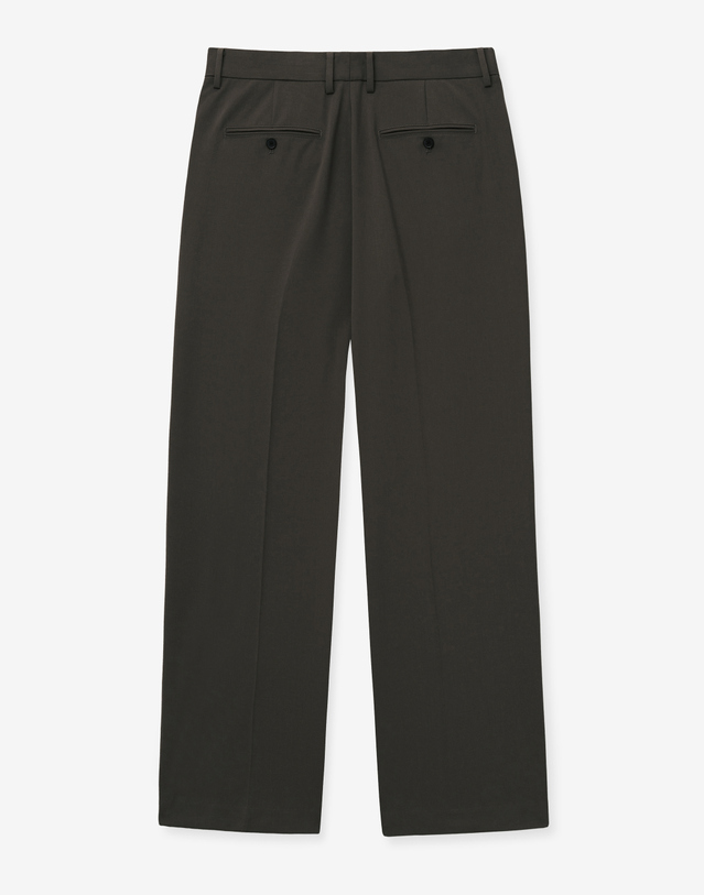 티엔지티 Flap Detail Wide Pants (Brown) 브라운 착용컷